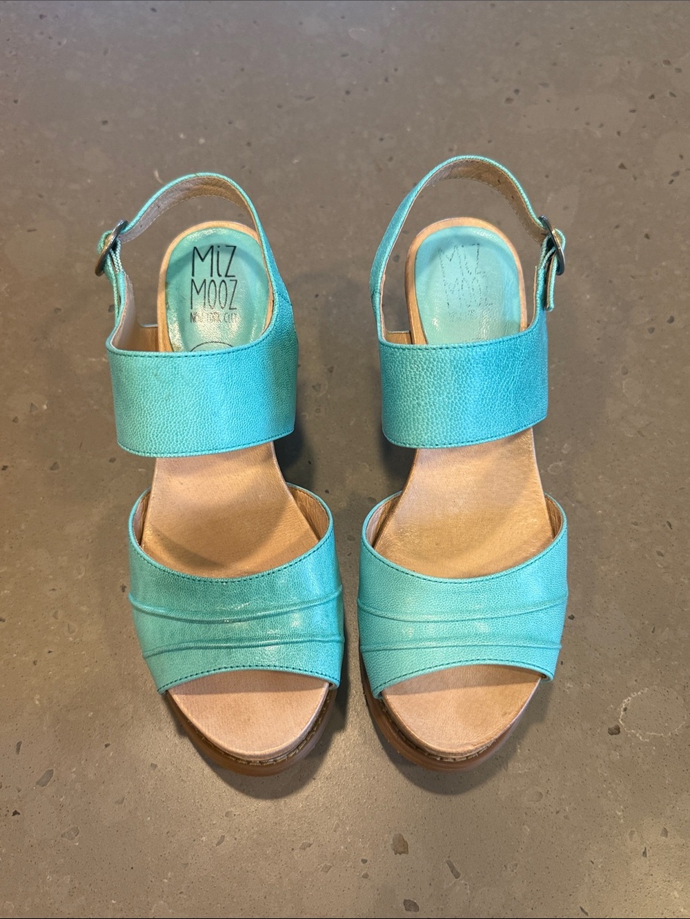 Miz Mooz Ruthy Wedge Wedge Sandal in Sky - Picture 3 of 8